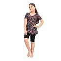 Aarika Girls Sports Wear Blue Colour Leaf