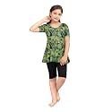 Aarika Girls Sports Wear Blue Colour Leaf