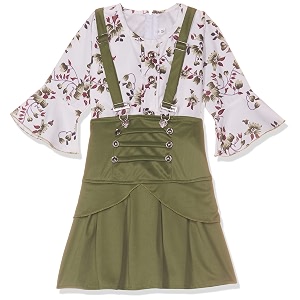 aarika girls white-green colour blended skirt topdr-1608-green-24