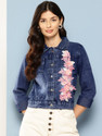 Aarika Women Washed Denim Jacket