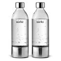 aarke Carbonator 3 Water Bottles - Premium PET Plastic, 34oz (2-Pack)