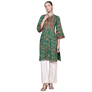 Aarke Ritu Kumar Green Dandelion Kurta