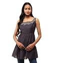 Aarke Ritu Kumar Grey Embroidered Boat Neck