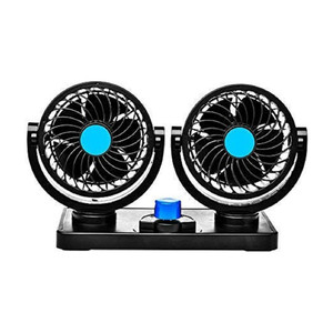 aarvib 12v 360 degree rotatable dual head 2 speed quiet strong dashboard auto cooling air car fan car interior fan for all four vehicles car usb fan black car interior fan