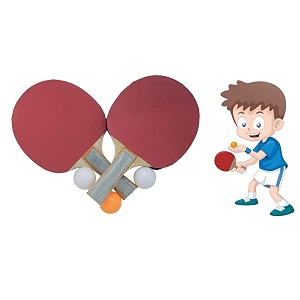aasa wooden table tennis racket set kids return gift toys for diwali festival indooroutdoor playing toys multicolor wooden table tennis