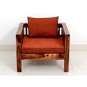 aasaliya art solid sheesham wood sofa set 1 seater  wooden sofa set  single seater sofa sets  sofa sets for living room  one seater sofa set for office amp lounge  rosewood natural finish