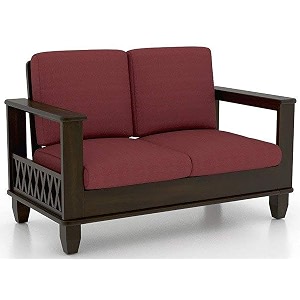 aasaliya art solid sheesham wood sofa set 2 seater  wooden sofa couch  2 seater sofa sets  sofa sets for living room  two seater sofa set for office amp lounge  rosewood natural brown