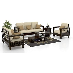 aasaliya art solid sheesham wood sofa set 6 seater  wooden sofa set  sofa set 321  sofa sets for living room  six seater sofa set for office amp lounge  rosewood natural brown with cream cushion