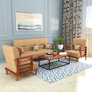 aasaliya art solid sheesham wood sofa set 5 seater  wooden sofa set  sofa set 311  sofa sets for living room  five seater sofa set for office amp lounge  rosewood natural with cream cushion