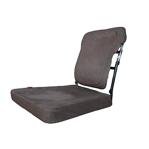 back stretching externo meditation upanishad chair multi-level lumbar support stretcher spinal lower and upper muscle pain relief- brownnon toxicfree electrosmog protection chip