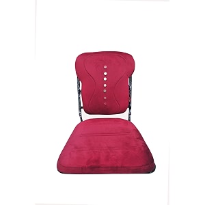 back stretching externo meditation upanishad chair multi-level lumbar support stretcher spinal lower and upper muscle pain relief- free 7 magnet marron-free electrosmog protection chip