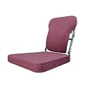 Back Stretching Externo Meditation Upanishad Chair Multi-Level Lumbar Support Stretcher Spinal, Lower and Upper Muscle Pain Relief- Marron,Non Toxic(Free Electrosmog Protection Chip)