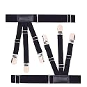 Men's Shirt Stays for Shirt Tucker Shirt Garter Shirt Suspenders Shirt Stays Leg Thigh Suspender Belt With Non-Slip Locking Clamps for Men & Women