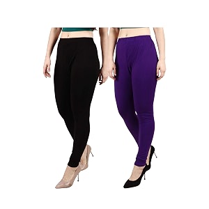 Womens Plus Size Relaxed Fit Cotton Leggings