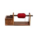 Aashna Multi-Function Wooden Yarn Ball Holder/Spinner - Crochet Hook Organizer Crochet Knitting Accessories Organizer | Crochet Accessories Gift for Knitting Lovers, One Side Rounded Only Holder