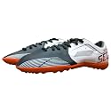 AASHRAY Classic Leather Football Shoes For Indoor Ground & Turf (White/Black, numeric_6)