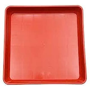 aashu planter gamla bottom plate tray 10 inches square for planters -white 1 piecesplastic