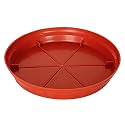 Aashu Planter Gamla Bottom Plate Tray 6 Inches Diameter for Planters - Red, 1 Pieces,Plastic