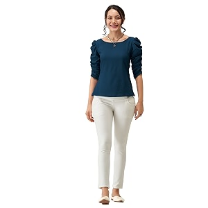 AASK Casual Solid Women Top
