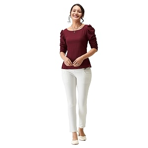 AASK Casual Solid Women Top