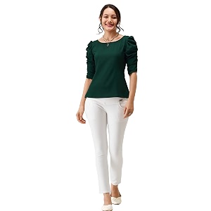 AASK Casual Solid Women Top