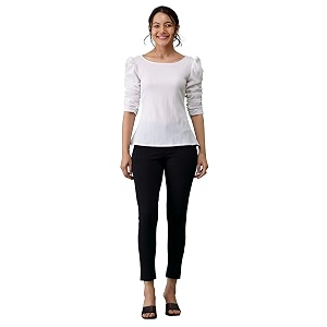 AASK Casual Solid Women Top