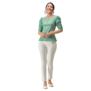 AASK Casual Solid Women Top