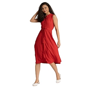 aask women39s elegant belted pleated sleeveess short dress color
