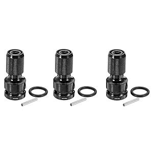 aasons 12 inch square drive to 14 inch hex female socket adapter quick release chuck converter drill chucks adaptor conversion for impact and ratchet wrench sd with ring amp rod included pack of 3