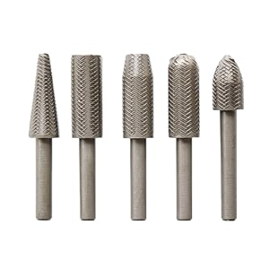 aasons high speed metal file burr drill bit set metal working rasps 1434  635mm shank burs tools cutting tool black 5pcsset high speed steel round