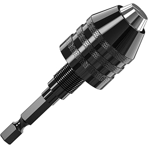 aasons keyless drill bit chuck hex shank drill chuck adapter converter quick change 1434 inch  3-jaw keyless chuck conversion tool 03-65mm small drill chuck change for mini drill impact driver pack of 3