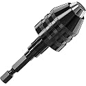 AASONS Keyless Drill Bit Chuck Hex Shank Drill Chuck Adapter Converter Quick Change 1/4" Inch | 3-Jaw Keyless Chuck Conversion Tool, 0.3-6.5mm Small Drill Chuck Change for Mini Drill Impact Driver (Pack of 3)