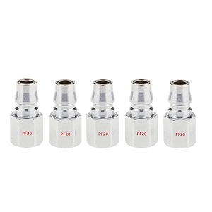 aasons pf20 pneumatic air line hose quick release fittings connector coupler 1434 bsp pack of 5 pcs