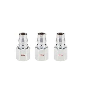 aasons pf20 pneumatic air line hose quick release fittings connector coupler 1434 bsp pack of 3 pcs