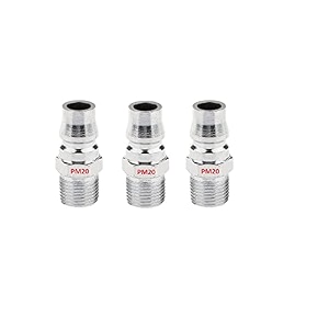 aasons pm20 pneumatic air line hose quick release fittings connector coupler 1434 bsp pack of 3 pcs