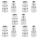AASONS QRC SF20+PF20 Pneumatic Air Line Hose Quick Release Fittings Connector Coupler 1/4" BSP (Pack Of 5 Sets)