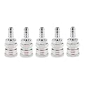 AASONS QRC SH20 Pneumatic Air Line Hose Quick Release Fittings Connector Coupler 1/4" BSP (Pack Of 5 Pcs)