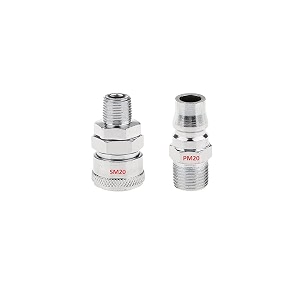 aasons qrc sm20pm20 pneumatic air line hose quick release fittings connector coupler 1434 bsp pack of 1 set