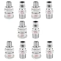AASONS QRC SM20+PM20 Pneumatic Air Line Hose Quick Release Fittings Connector Coupler 1/4" BSP (Pack Of 5 Sets)