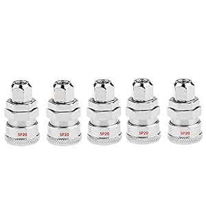 aasons qrc sp20 pneumatic air line hose quick release fittings connector coupler 1434 bsp pack of 5 pcs