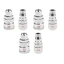 AASONS QRC SP20+PP20 Pneumatic Air Line Hose Quick Release Fittings Connector Coupler 1/4" BSP (Pack Of 3 Sets)