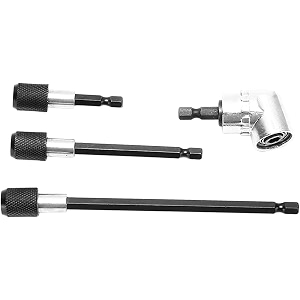 aasons set of 4 pieces magnetic extension chuck adapter 14 inch hex shank quick release bar socket screwdriver bit holder set for screws nuts and handheld driver 105 degree amp 60mm100mm150mm length
