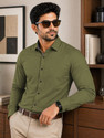 Aastikay Men Regular Fit Solid Spread Collar