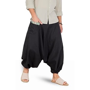 aatman free size eco-friendly aladdin harem pants for men39s cotton hippie boho baggy style outfit for men
