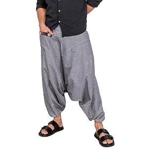 aatman free size eco-friendly aladdin harem pants for men39s cotton hippie boho baggy style outfit for men