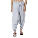 Aatman One Size Men's Eco-Friendly Cotton Harem Pants | Fits Waist Size 28 to 36 Inches