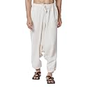 Aatman One Size Men's Eco-Friendly Cotton Harem Pants | Fits Waist Size 28 to 36 Inches