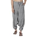 Aatman One Size Men's Eco-Friendly Cotton Harem Pants | Fits Waist Size 28 to 36 Inches