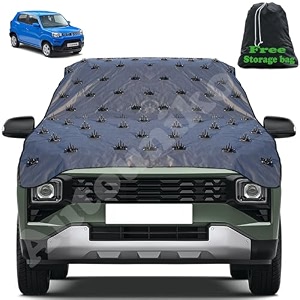 aautouniko complete protection spike car cover for maruti s-presso protection from street dogsmonkeys amp pets also compatible with all hatchbacksedansuvs 134 fit universal size