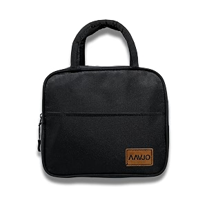 aavjo lunch tiffin bag for men women boys girls kids children for office travel school picnic insulated big size 7 ltr black